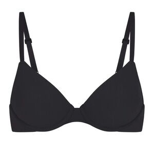 Skims 32H Fits everybody tshirt bra Onyx Black